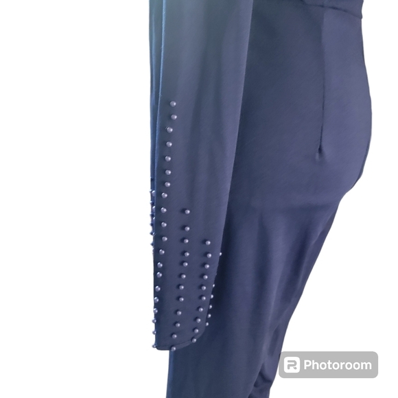 NWOT Metamophosis Girl pearl sleeve wide leg square neck jumpsuit Size 2XL - Picture 5 of 6